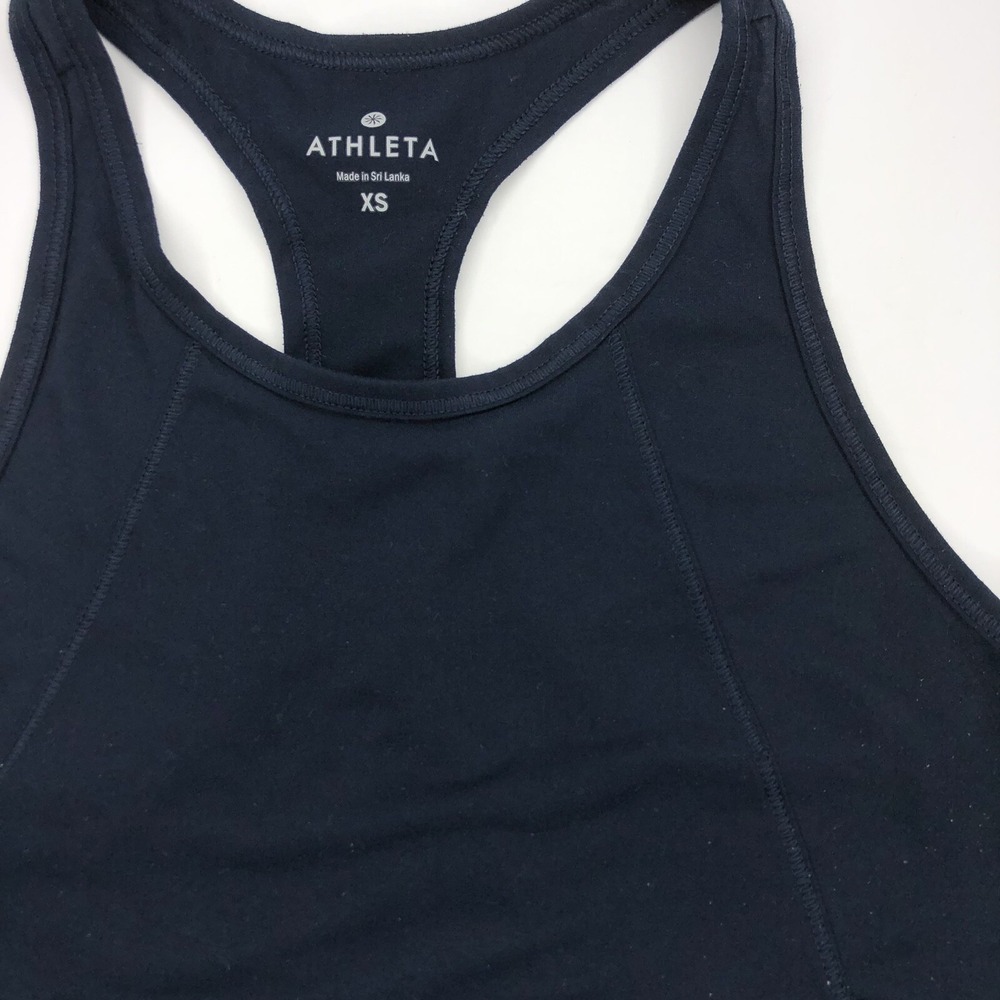 Athleta Women's XS Blue Athletic Workout Pilates Gym Racerback Tank Top